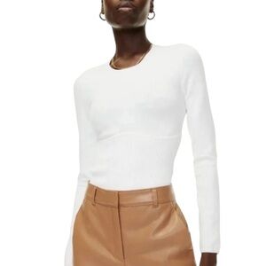 Babaton Sculpt Knit Render Long sleeve ribbed crew neck top excellent condition